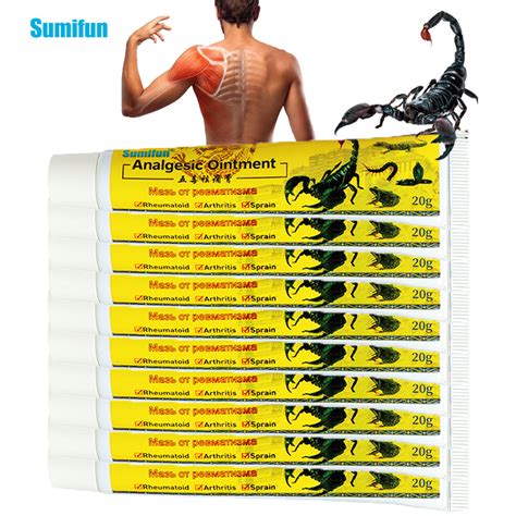 ☄10pcs Sumifun Scorpion Venom Pain Relief Cream Rheumatism Arthritis Analgesia Ointment Treatmen