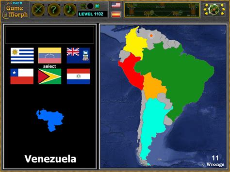 South America Countries Map Game Wayne Baisey