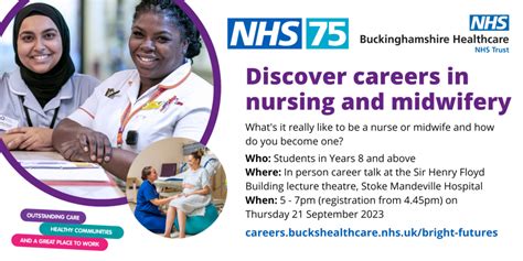 Discover careers in nursing and midwifery: Thursday 21 September ...