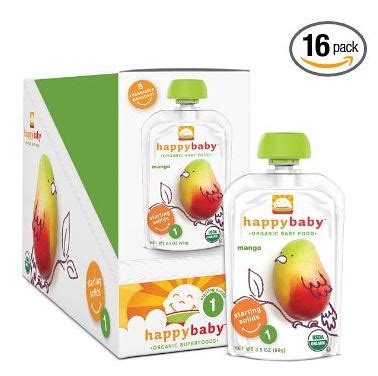 Happy Baby Organic Baby Food 1 Starting Solids, 3.5 Ounce pouches just ...