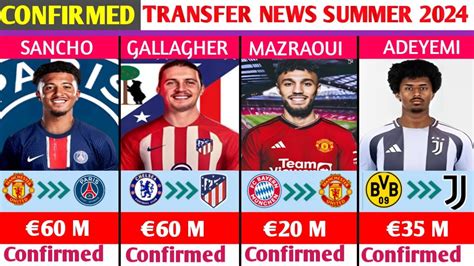 ALL CONFIRMED AND RUMOURS SUMMER TRANSFER NEWS DONE DEALS SANCHO TO