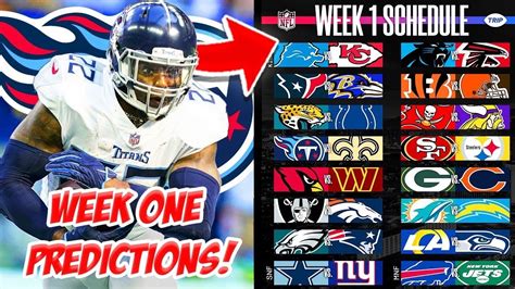 Nfl Week 1 Game Predictions Youtube