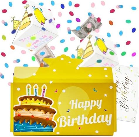 Explosion Surprise Card Exploding Cards Confetti T Greeting Card Birthday Anniversary Money