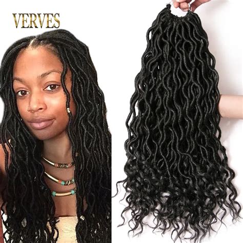 Verves Extensions Capillaires Synth Tiques De Pouces Faux Locs