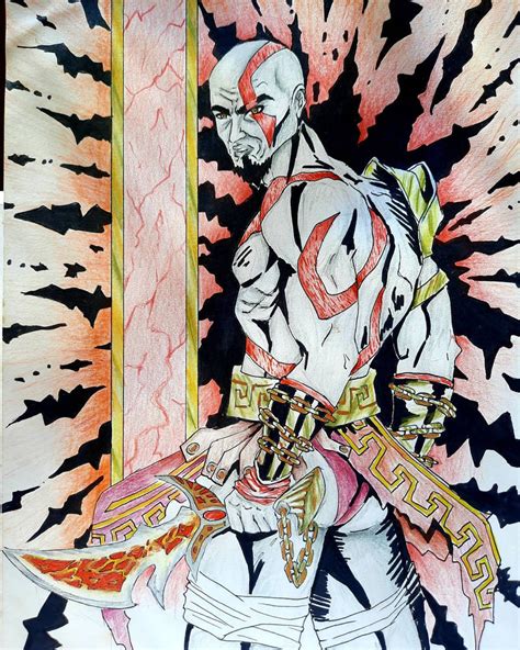 Kratos god of war by marcmuniz on DeviantArt