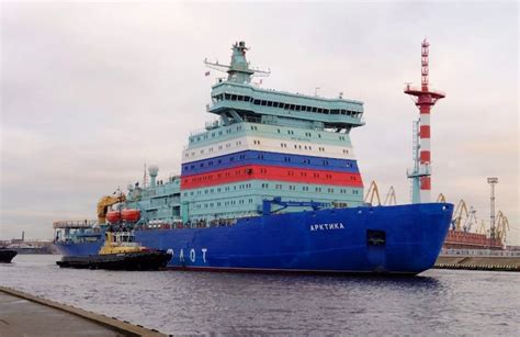 World S Largest Nuclear Powered Icebreaker Completes Stage One Sea Trials