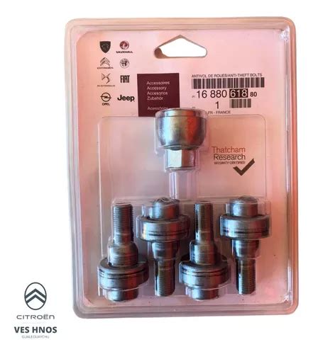 Kit Bulones Seguridad Antirrobo Llantas Peugeot Y Citro N