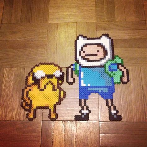 Finn Jack Adventure Time Hama Perler Beads By Lauro Espinosa Val