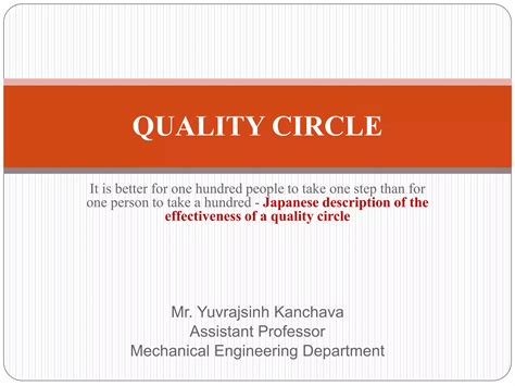 Quality Circle Ppt