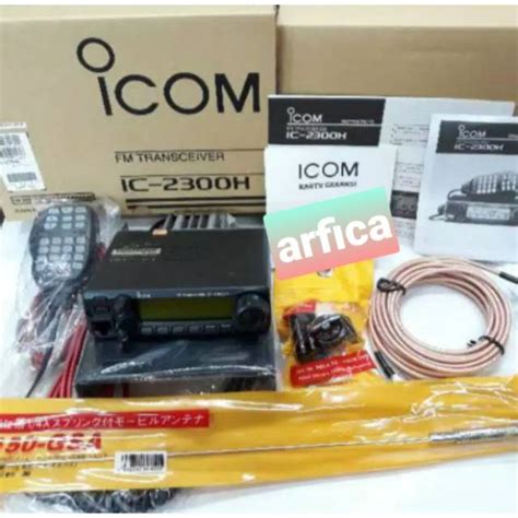 Jual Paket Radio Rig Icom Ic H Vhf Plus Antena Mobil Kabel Breket