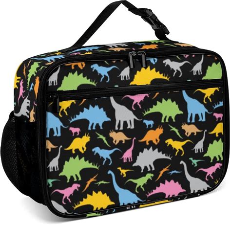 Muishi Lonchera Reutilizable De Dinosaurio Colorido Bolsa De Almuerzo