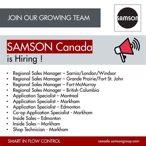 SAMSON Controls Inc. Canada on LinkedIn: #samson #quebec #ontario # ...