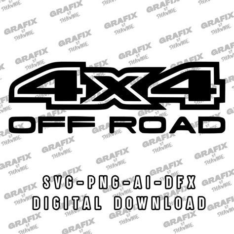 4x4 Off Road Decal Sticker Decals Svg Png  Etsy