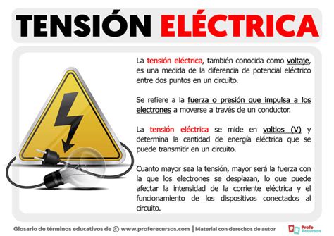 Qué Es La Tensión Eléctrica