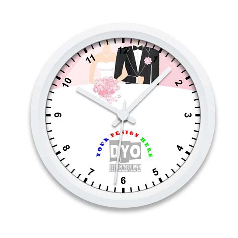 Intimate Custom Weddingengagement T Wall Clock Design Your Own