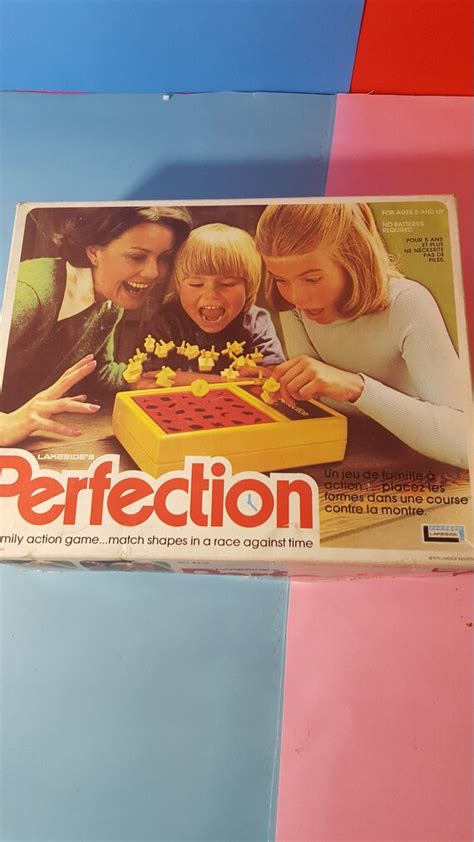 Vintage Perfection Board Game 1975 Board Game Vintage Family - Etsy