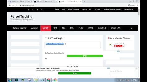 universal parcel tracking