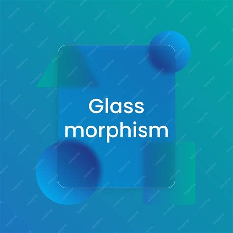 Premium Vector Glass Morphism Effect Vector Download