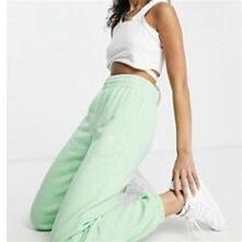 adidas originals mint green joggers   depop