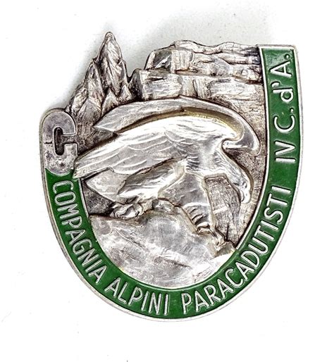 Insigne Italie Compagnia Alpini Paracadutisti Iv Corpo D Armata