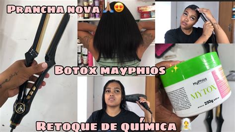 RETOQUE DE BOTOX COMPREI MINHA PRANCHA BOTOX DA MAYPHIOS YouTube