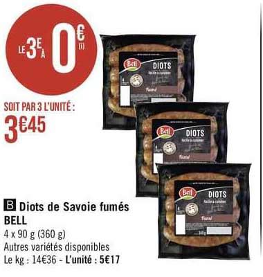 Promo Diots De Savoie Fumés Bell chez Géant iCatalogue fr