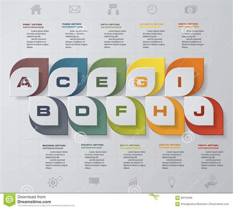 Plantilla De Los Diagramas De Carta De Los Pasos De Simpleandeditable 10