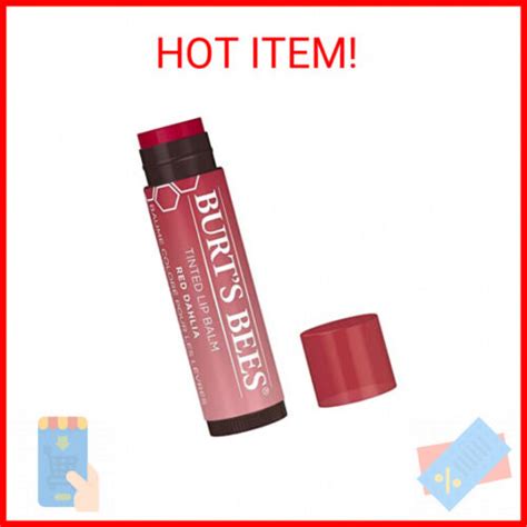 Burt S Bees Tinted Lip Balm Red Dahlia Ounce Ebay