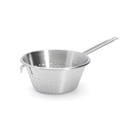 stainless steel conical colander  handle ocm de buyer