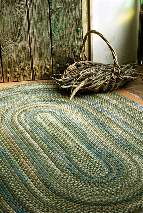 Pine Forest Oval Rug The Braided Rug Company