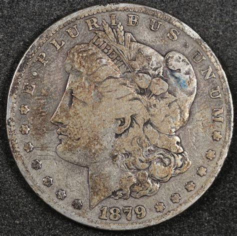 S Morgan Silver Dollar Reverse Of Natural Uncleaned Fine