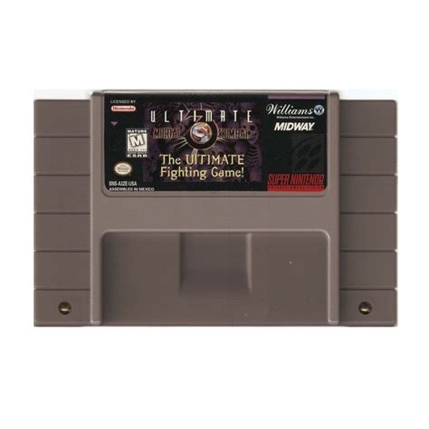 Cartucho Original Ultimate Mortal Kombat Label Gasta Super Nintendo