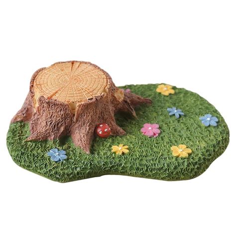 Mini Resin Ground Tree Stump Decoration Marvelsou