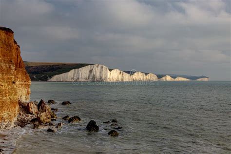 The Seven Sisters Cliffs stock photo. Image of coastal - 168106886