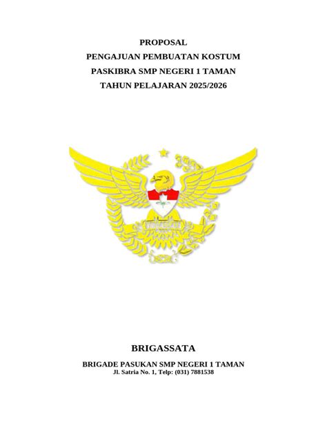 proposal kostum paskibra smp