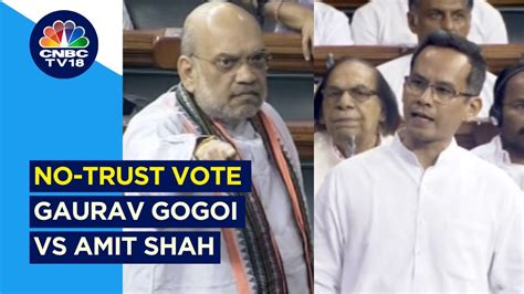 No Confidence Motion In Lok Sabha Angry Amit Shah Slams Opposition