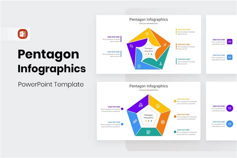 Pentagon Infographics PowerPoint Template Nulivo Market