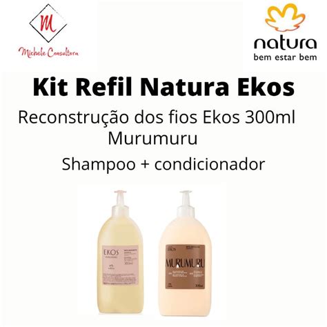 Kit Refil Shampoo E Condicionador Ekos Murumuru 300ml Shopee Brasil