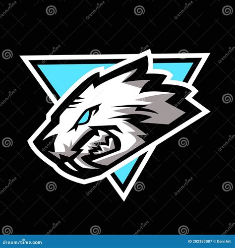 Lion White Mascot Logo Illustration,hand Drawn Stock Vector - Illustration of team, vector ...