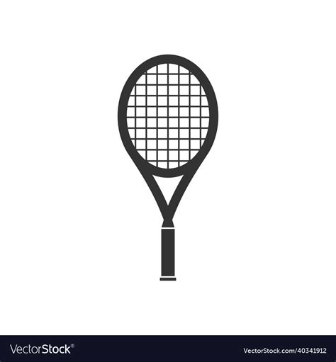 Tennis Racket Icon Design Template Isolated Vector Image