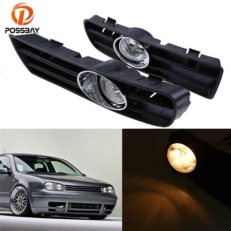 Possbay Car Front Lower Bumper Fog Light Led Daytime Running Lights For Vw Golfvariant4 Motion