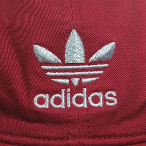 Adidas Red Logo Hat Adjustable Ball Cap Gem