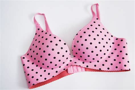 Pink Polka Dot Bra Stock Image Image Of Beautiful Waist 51994323