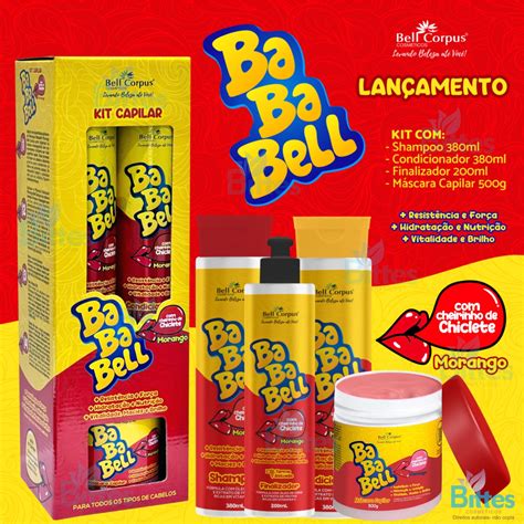 Kit Bababell Morango Bell Corpus Cosm Ticos Maciez Atacado Bittes