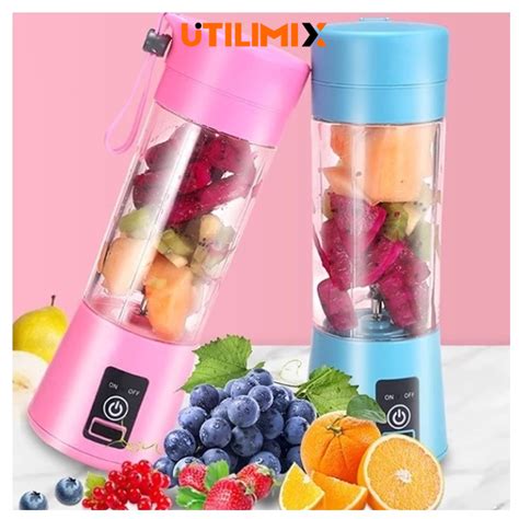 Mini Liquidificador Port Til Shake Juice Cup Laminas Ml Cabo Usb