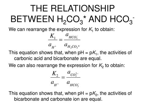 Ppt The Relationship Between H Co And Hco Powerpoint