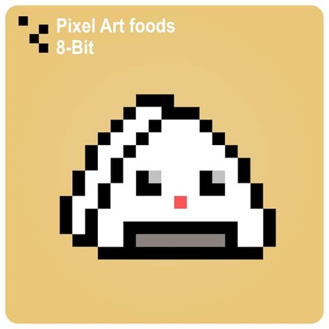 Premium Vector 8 Bit Pixel Of Onigiri Japanese Food For Game Assets