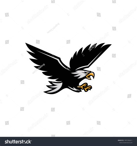 Flying Eagle Illustration Image Logo Stock Vector (Royalty Free ...