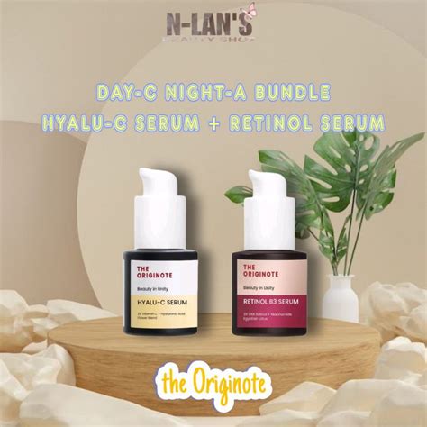 Jual The Originote Serum Hyalu C Dan Retinol Serum Bundle 2pcs Shopee