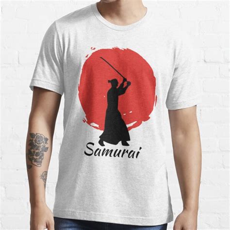 Samurai Shadow Fighting Dragon Sunset Samurai Warrior T Shirt For